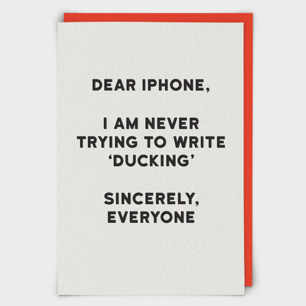 Dear Iphone Greeting Card Lilly cooper