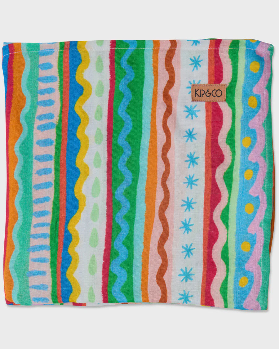 Beach Patterns Bamboo Swaddle