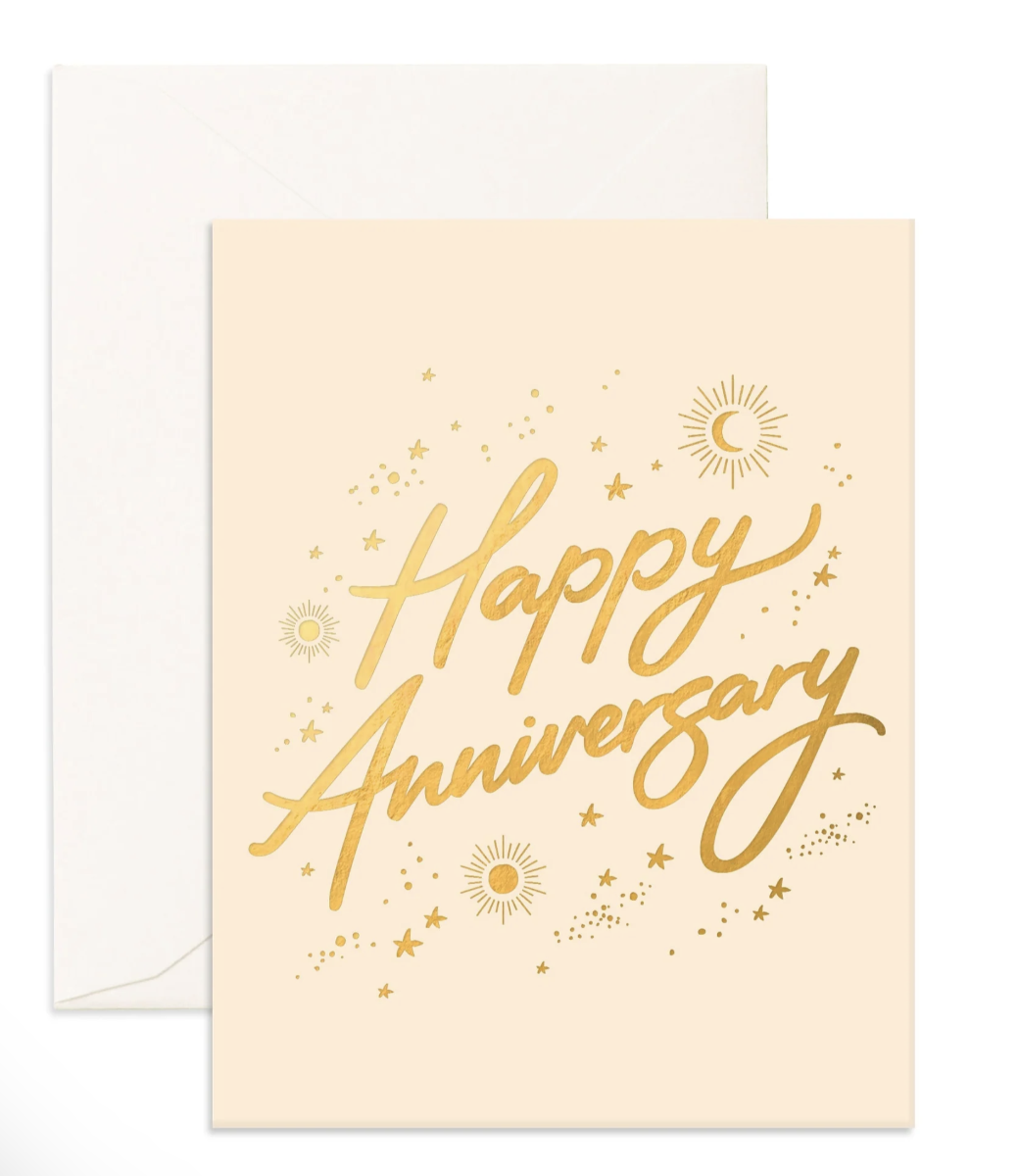 Happy Anniversary - Stars - Greeting Card