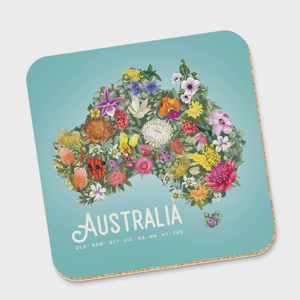 Australia Map - Corky Coaster
