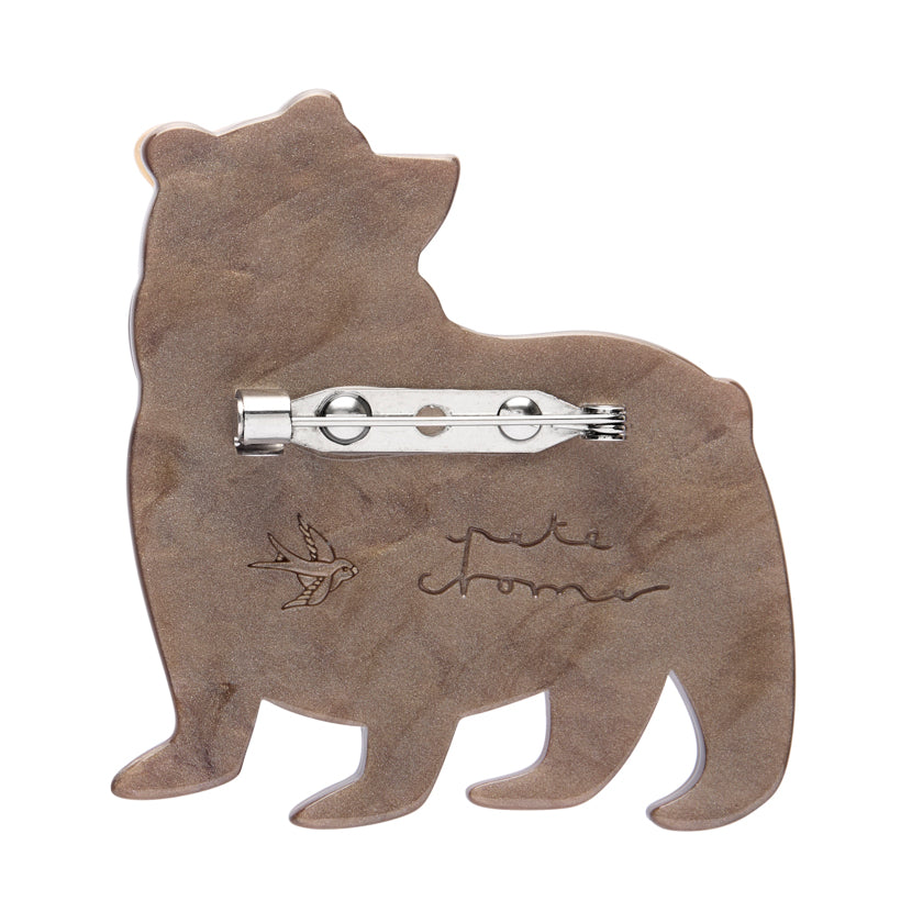The Brawny Brown Bear Brooch