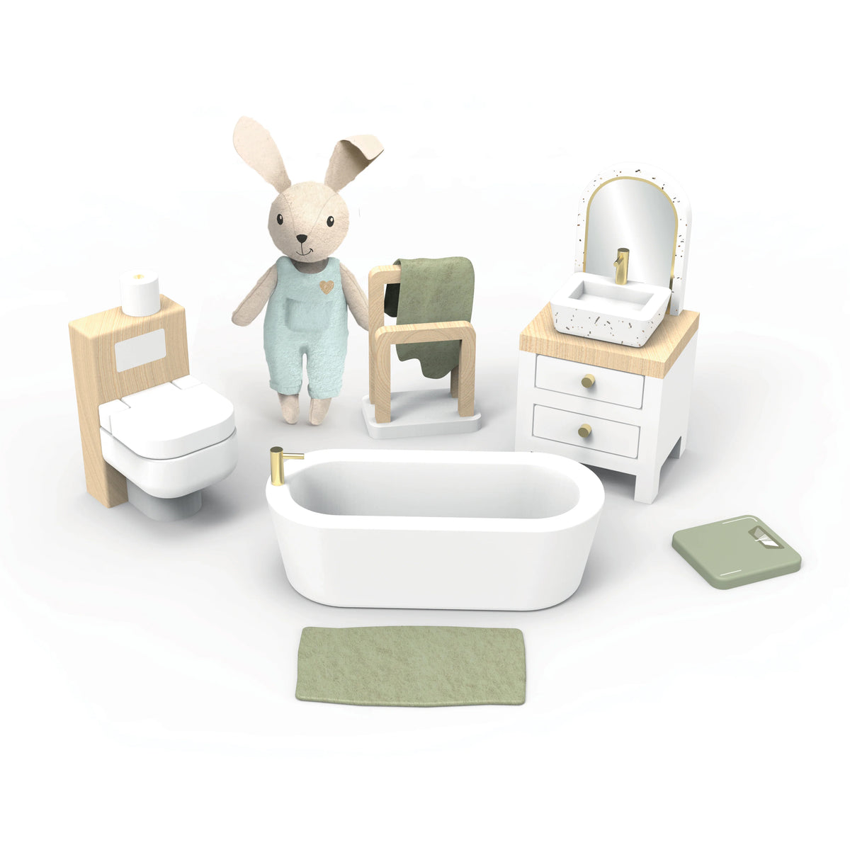 Dolls House Bathroom Furniture Set