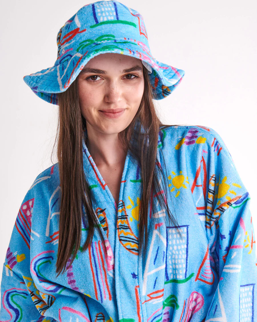 Kip&amp;Co x Ken Done Australia Mate Terry Beach Hat