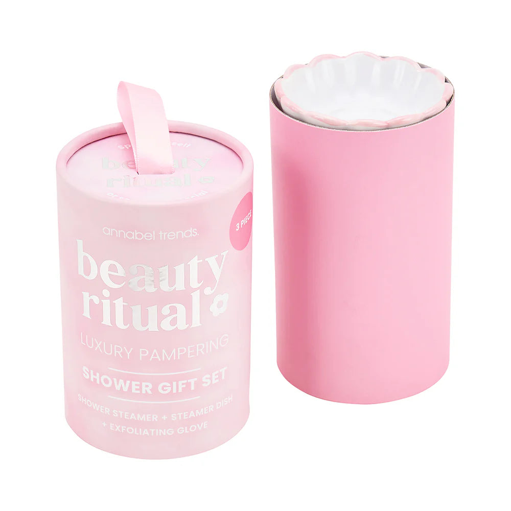 BEAUTY RITUAL SHOWER GIFT SET - DUSTY PINK