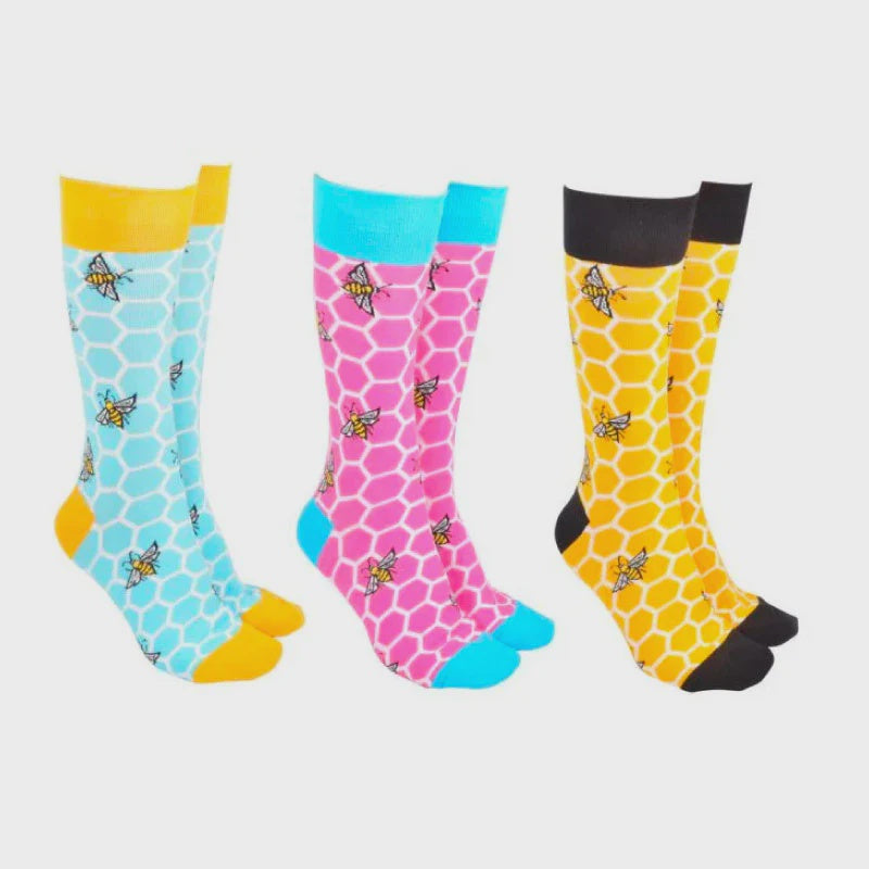 SOCK SOCIETY HONEYCOMB BEES