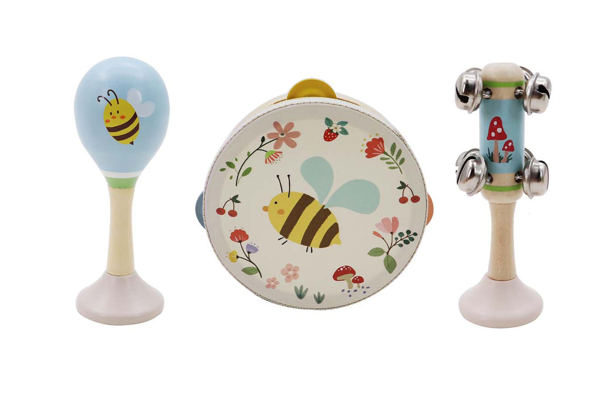 Wooden Spring Music Set 3 - Bee