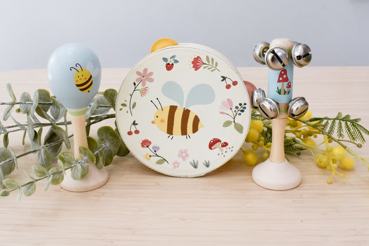 Wooden Spring Music Set 3 - Bee