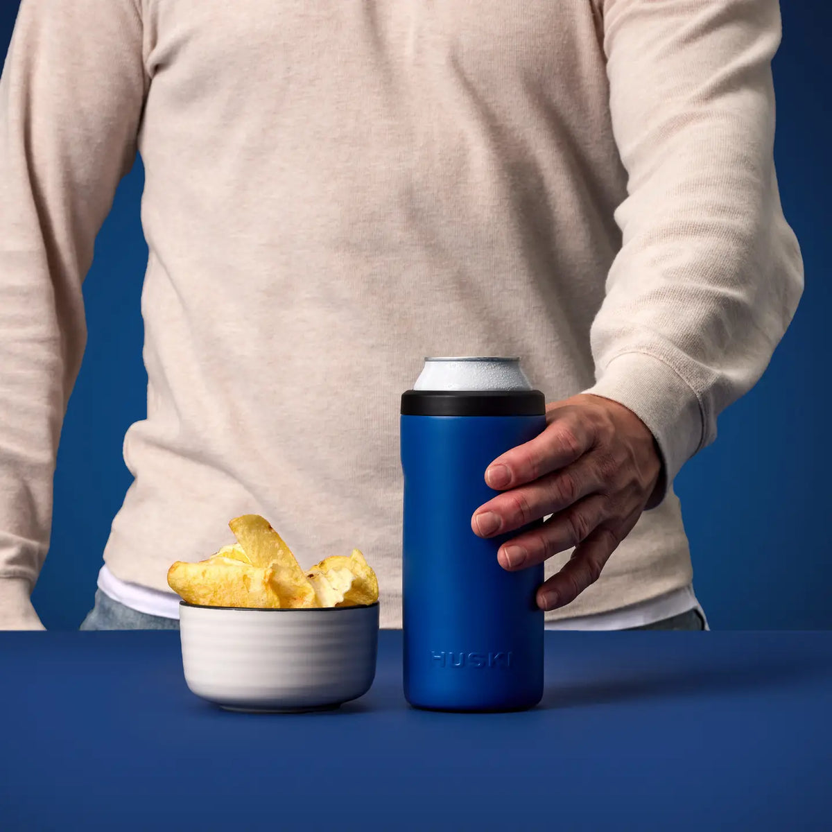 Huski Big Can Cooler -  Ocean Blue