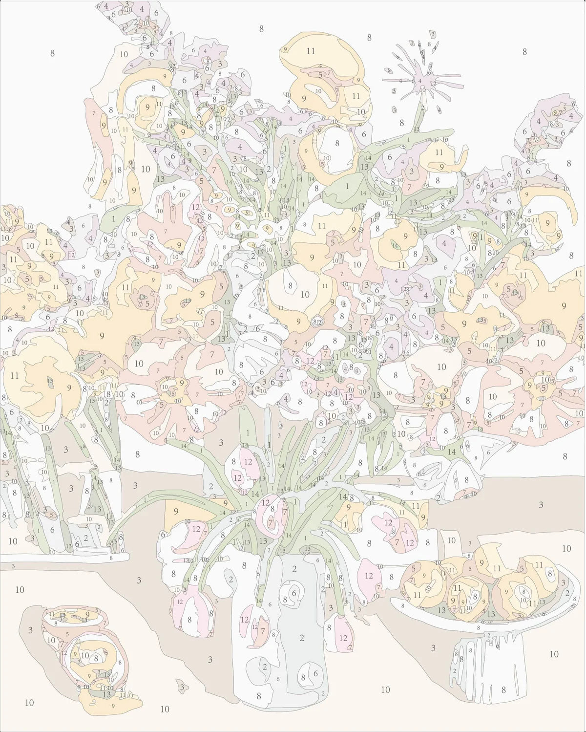 Birthday Flowers (Mini) - Paint by Numbers