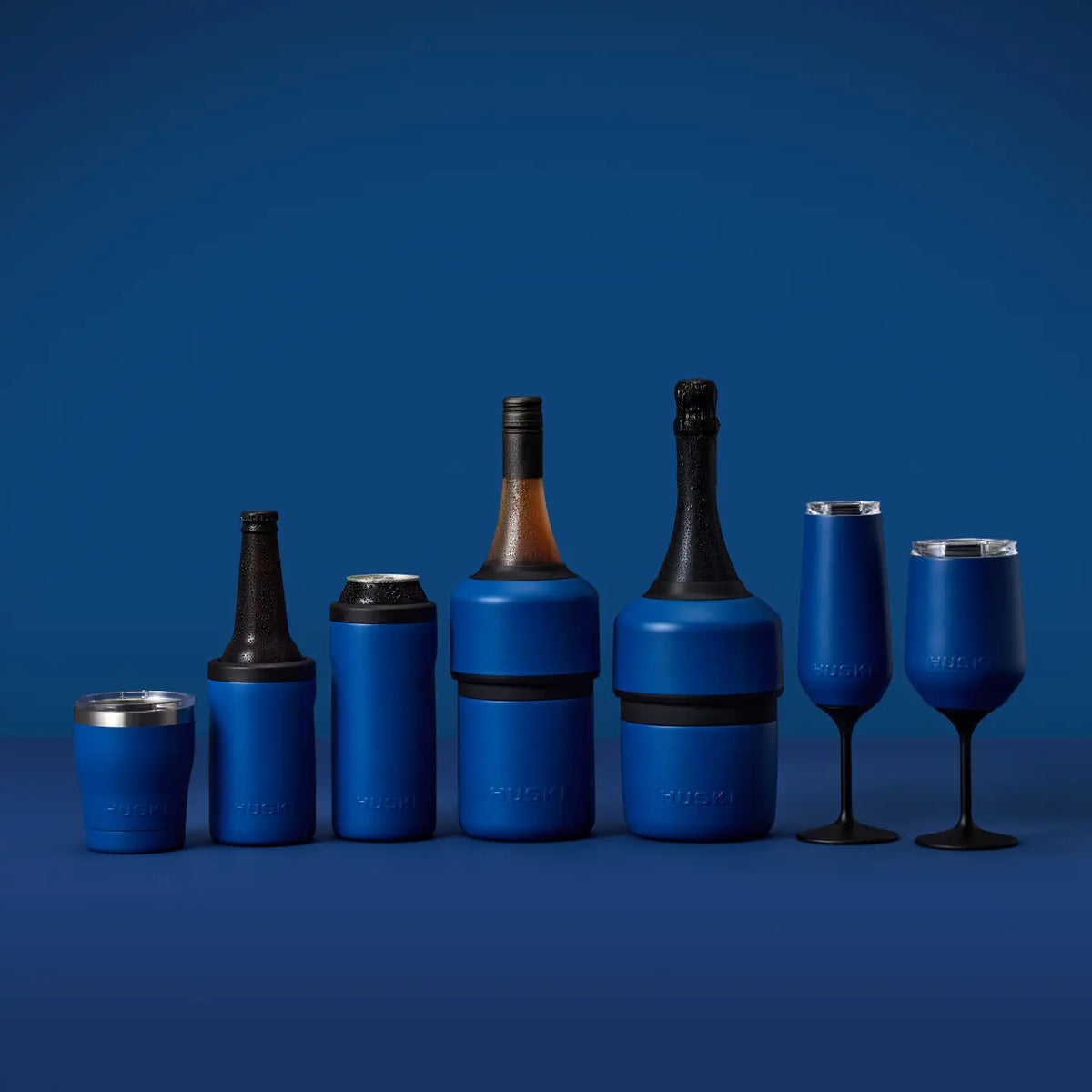Huski Beer Cooler - Ocean Blue