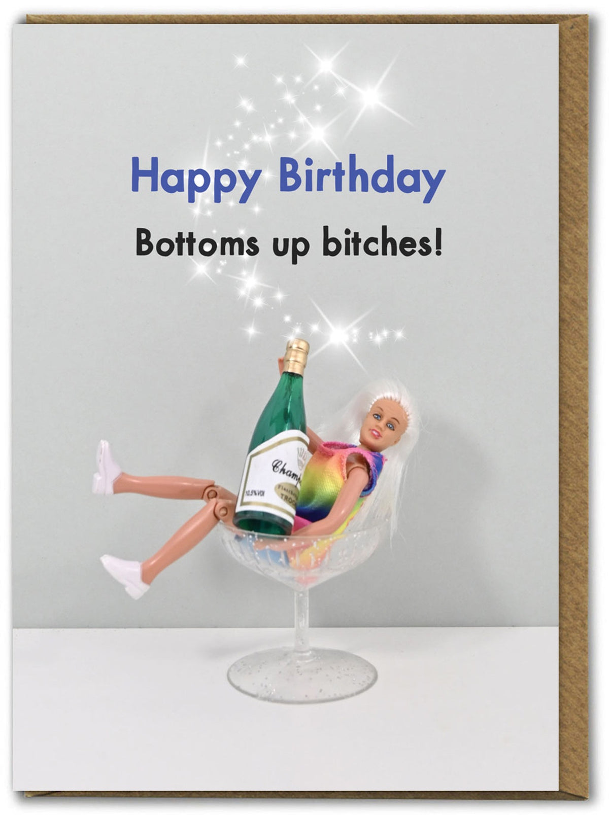 Bottom Up Bitches - Greeting Card