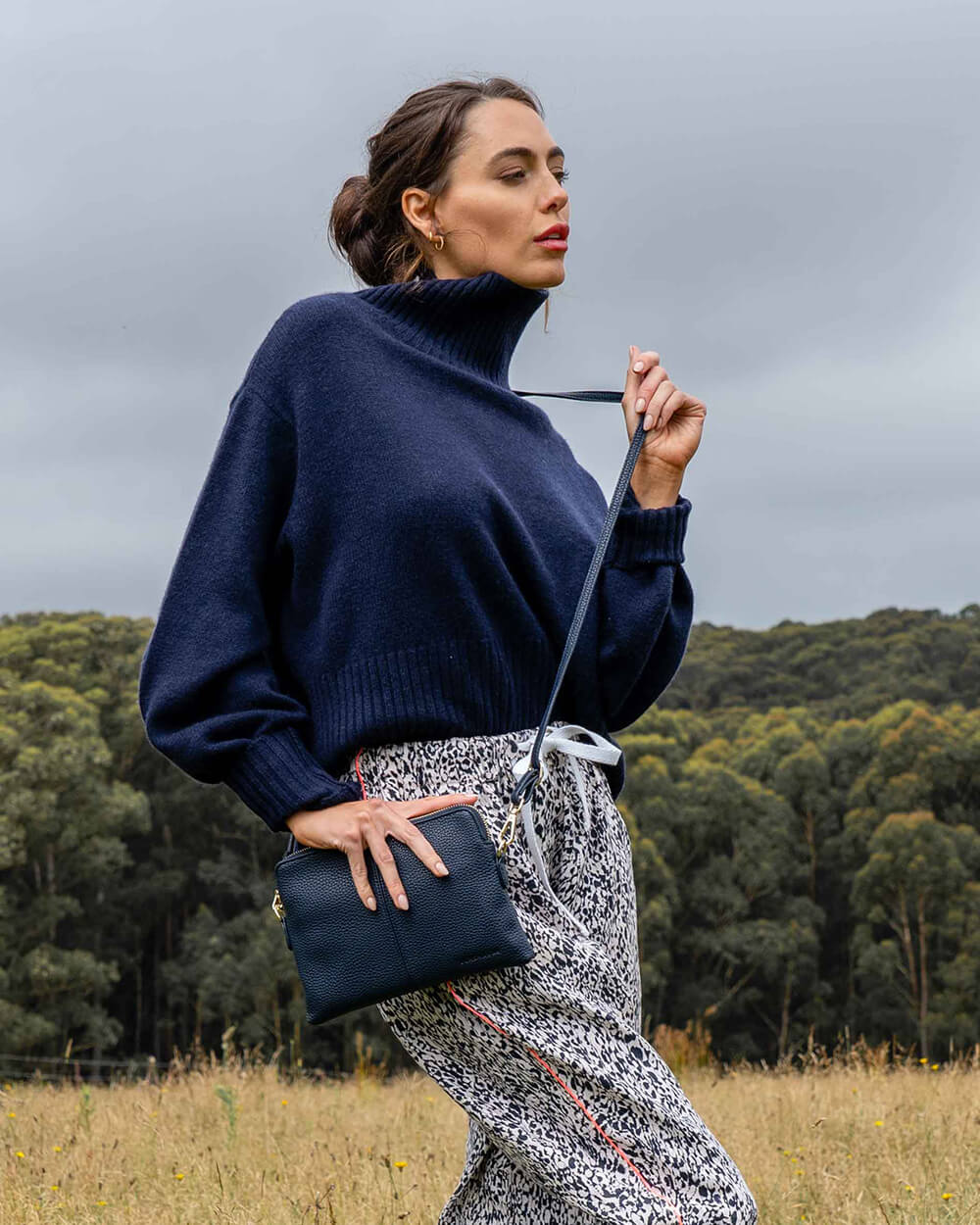 Bowery Crossbody Wallet - French Navy