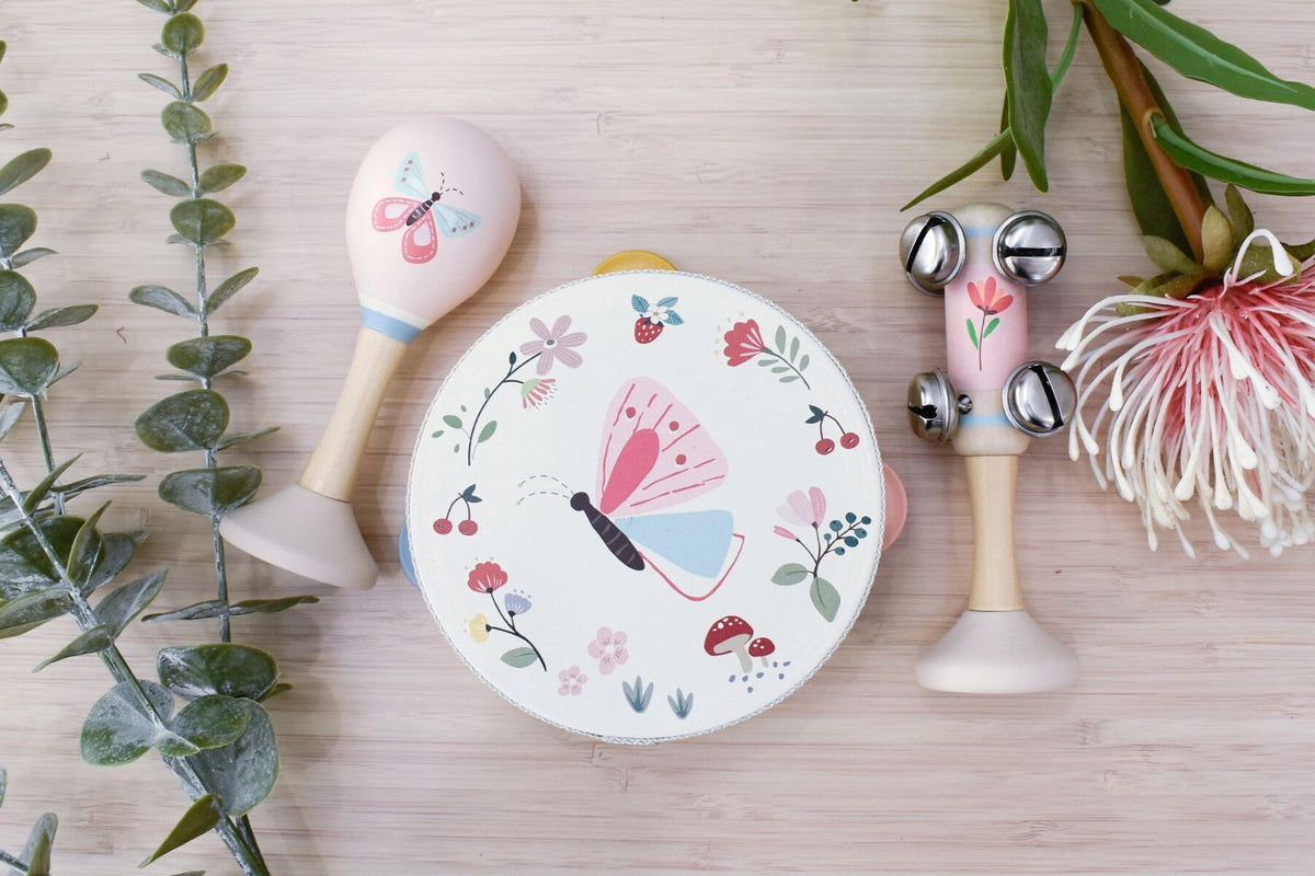 Wooden Spring Music Set - Butterfly