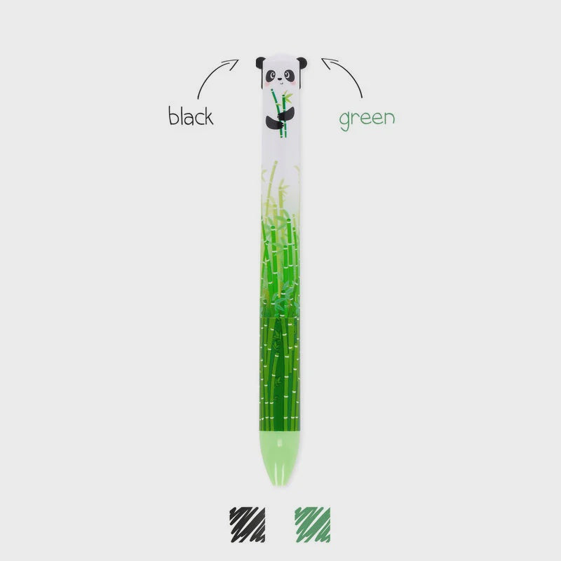 Legami Two-Colour Ballpoint Pen - Click&amp;Clack - Panda
