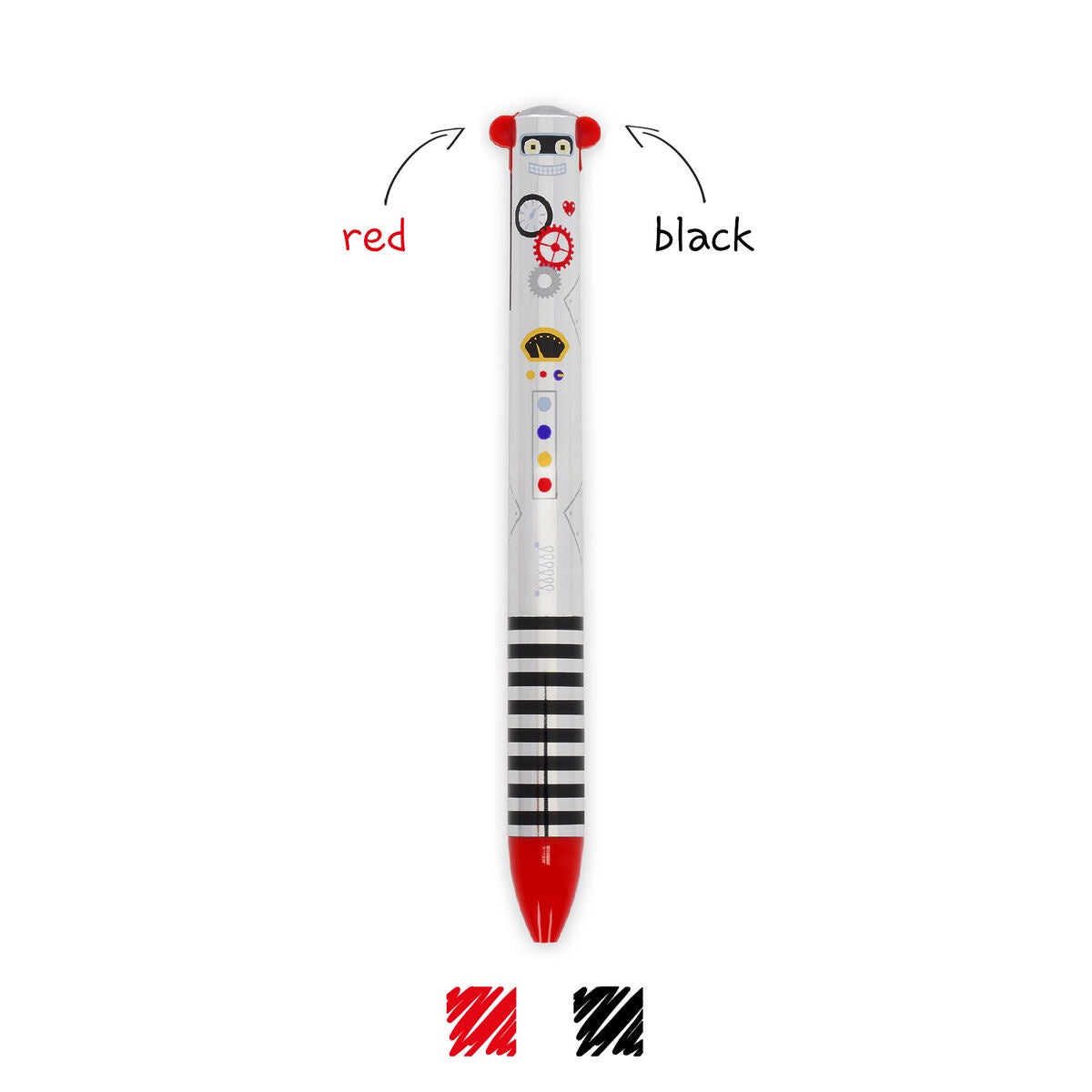 Legami Two Colour Ballpoint Pen - Robot