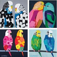 Budgies by Anna - Coaster Set