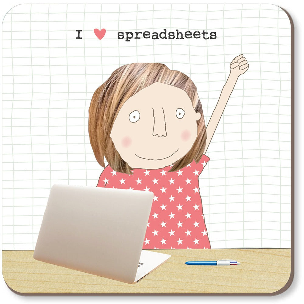 I love Spreadsheets - Coaster