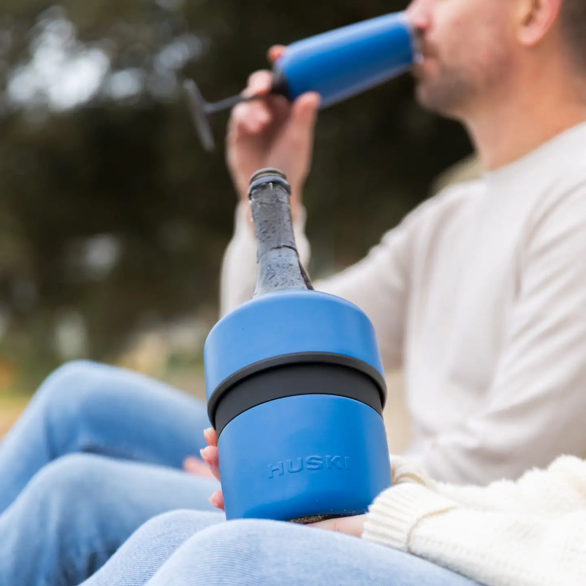 Huski Champagne Cooler - Ocean Blue