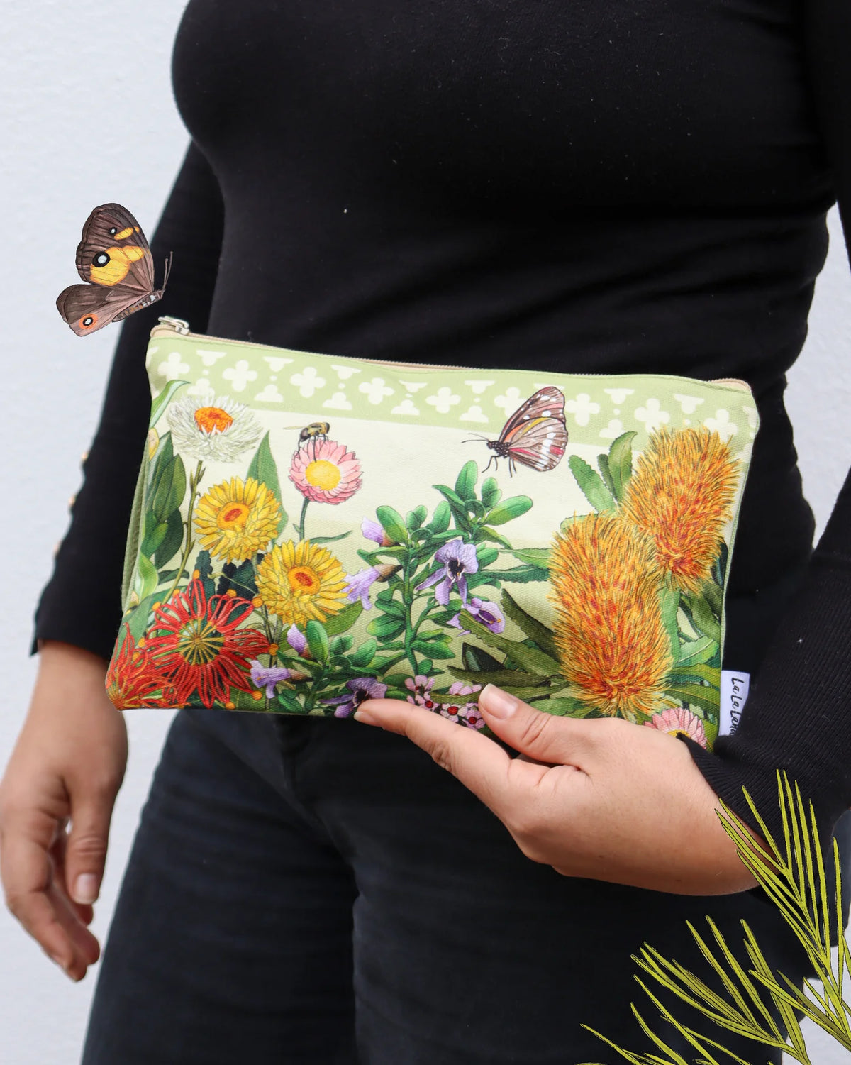 Clutch Purse Botanical Blooms Flowers