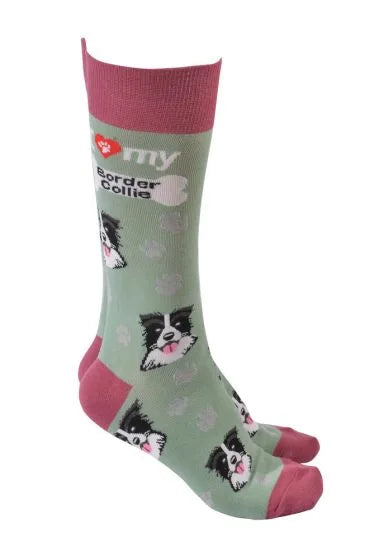 I Love my BORDER COLLIE - Socks