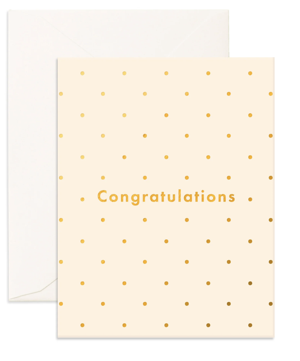 Congratulations - Dots Greeting Card