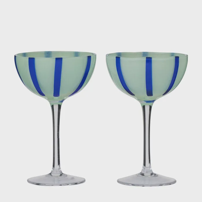 Aperitivo Coupe Glass - Blue