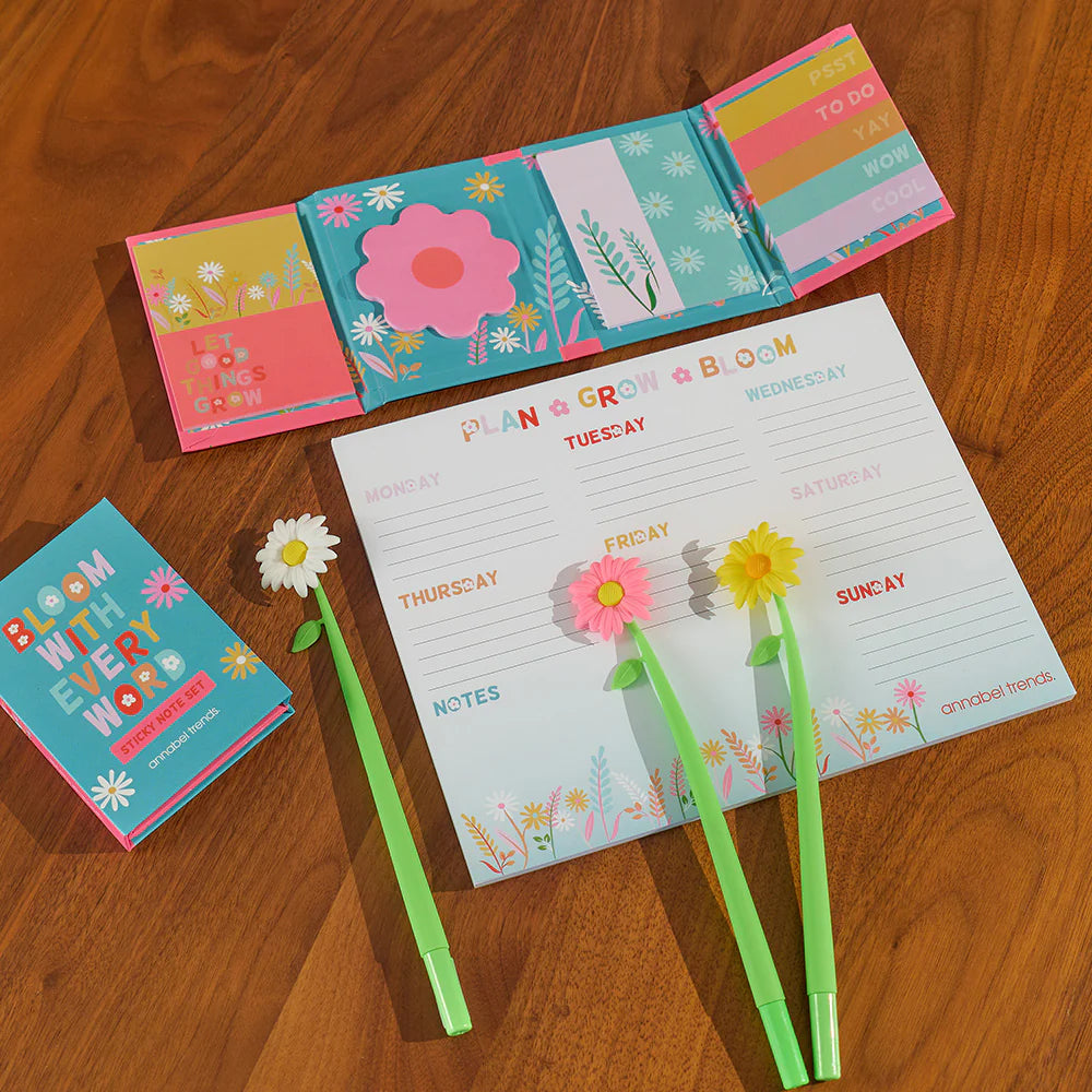 Sticky Note Set - Bloom with Every Word