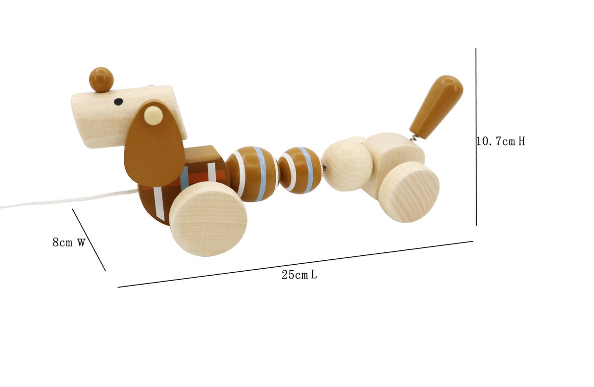 Wooden Pull Along Sausage Dog