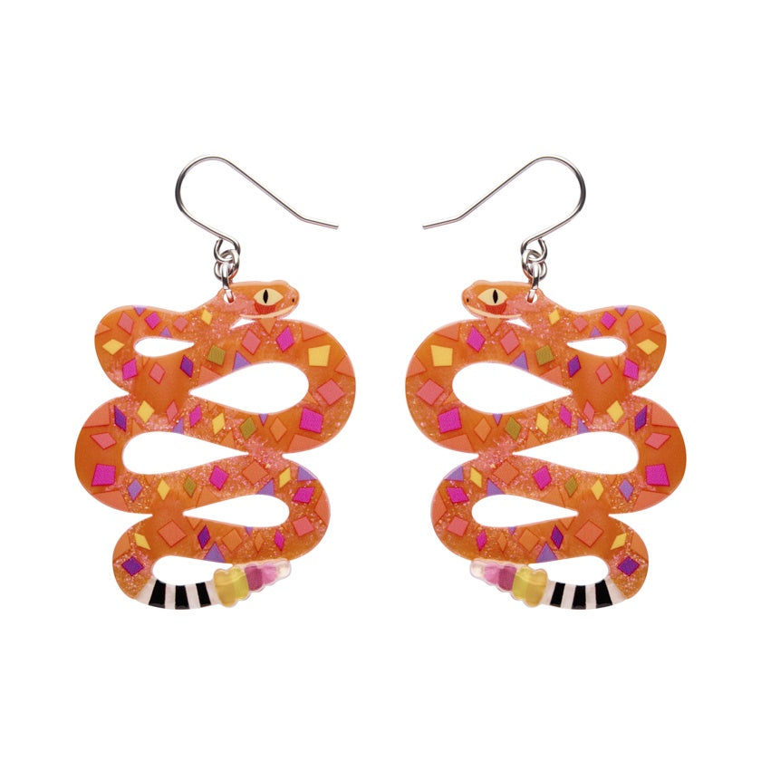 The Rowdy Rattlesnake Drop Earrings