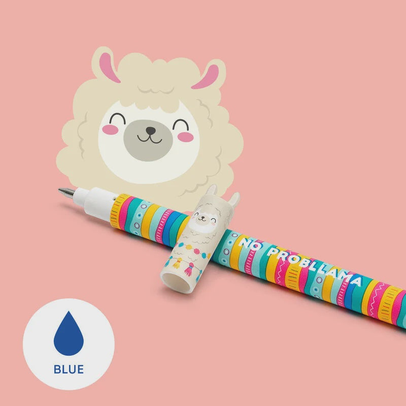 Erasable Pen - Llama - Blue Ink