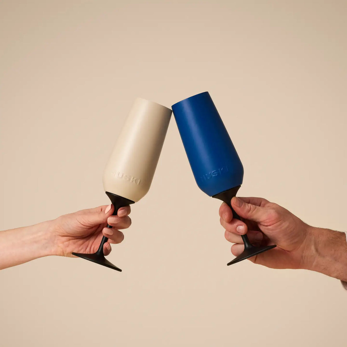 Huski Champagne Flute -Sand Beige