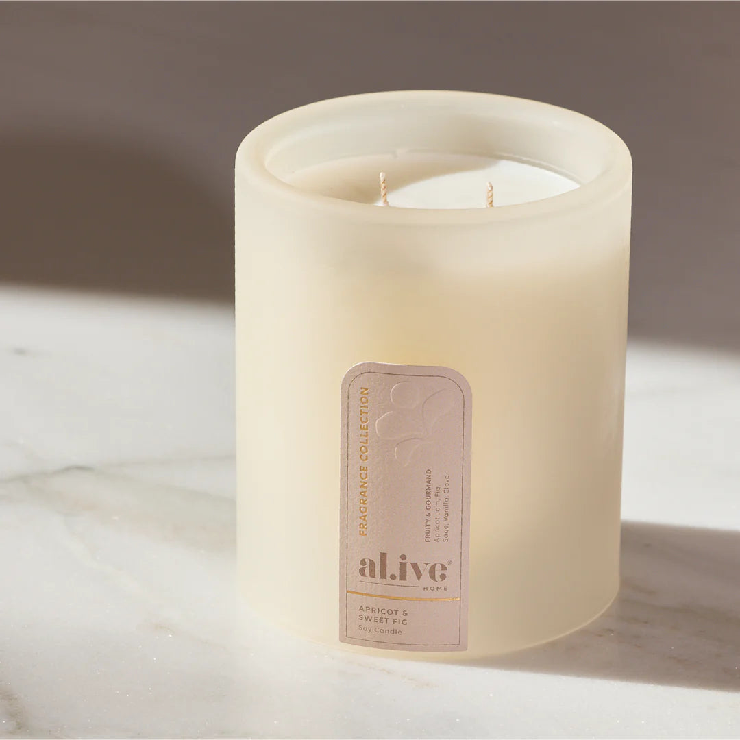 soy candle apricot &amp; sweet fig