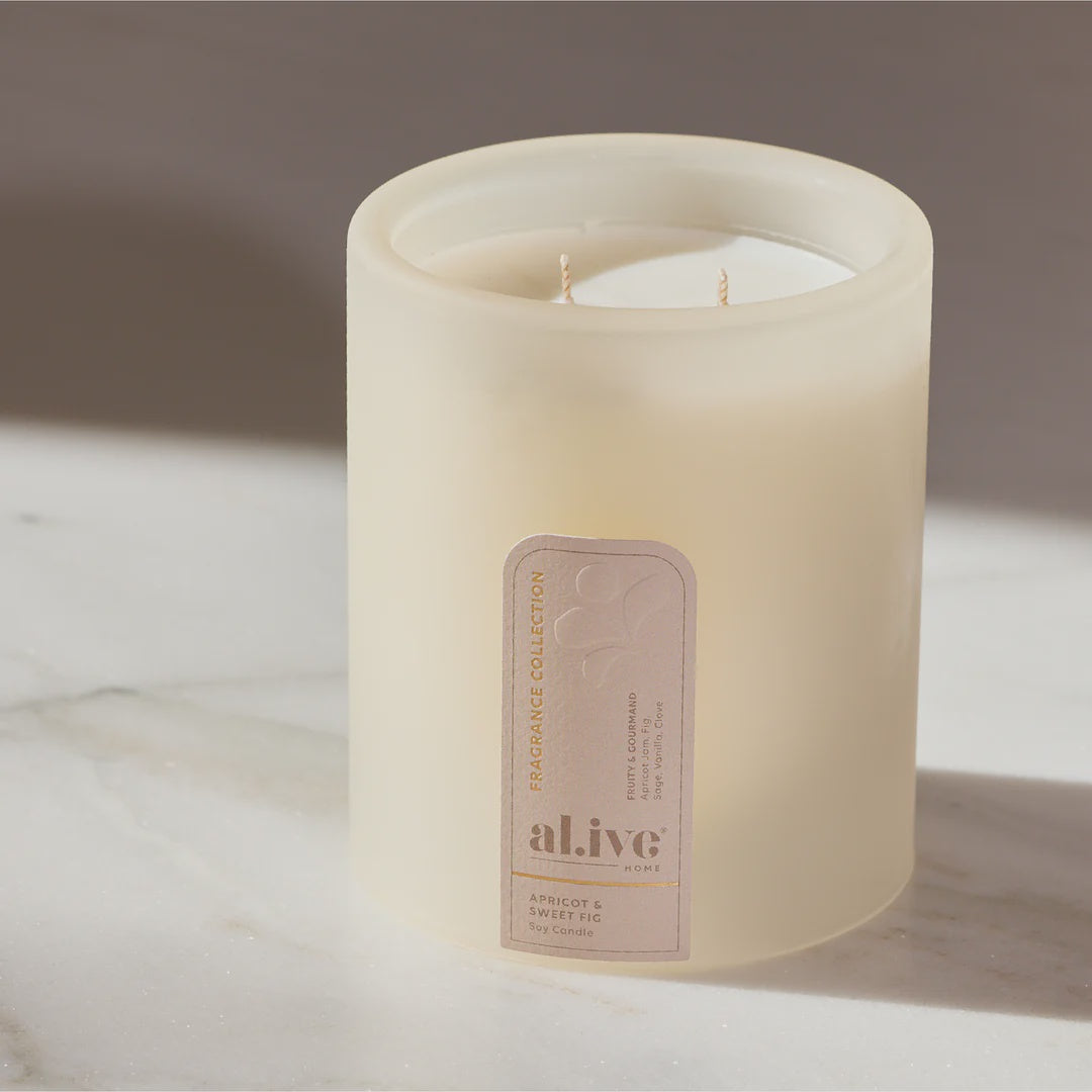 soy candle apricot &amp; sweet fig