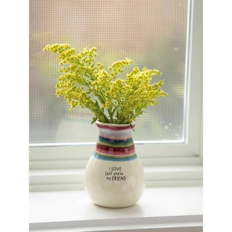 Folk Friend Bud Vase - I Love Friend