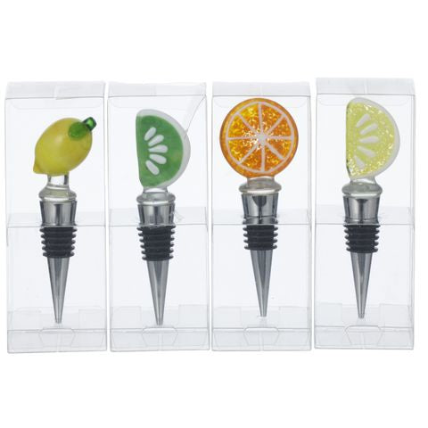 Citrus Glass Bottle Stoppers