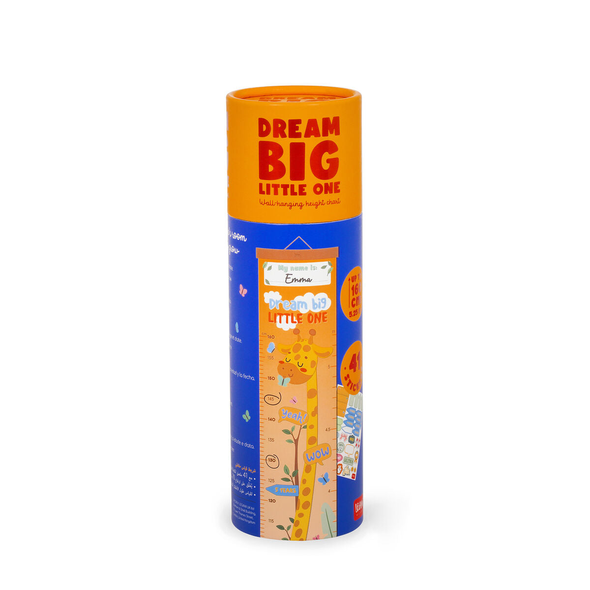 Legami - Wall-Hanging Height Chart - Dream Big, Little One - Giraffe