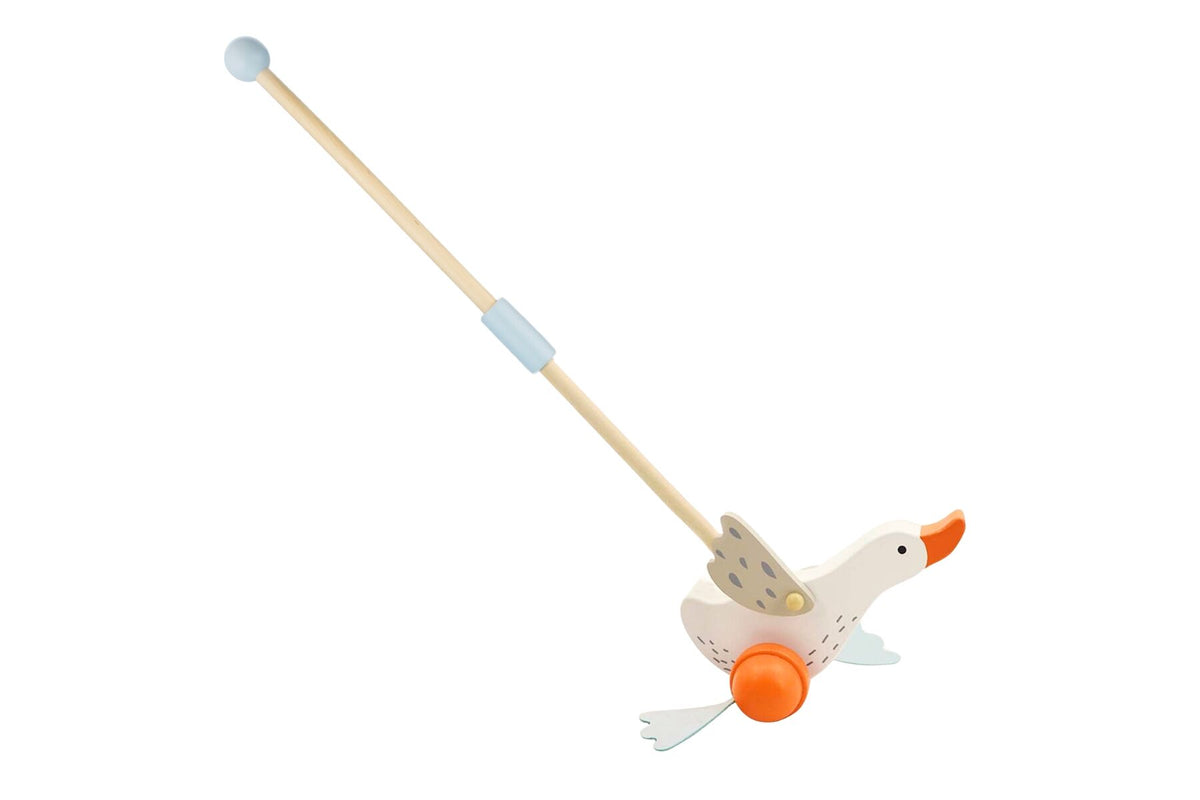 Push Along Toy - White Goose
