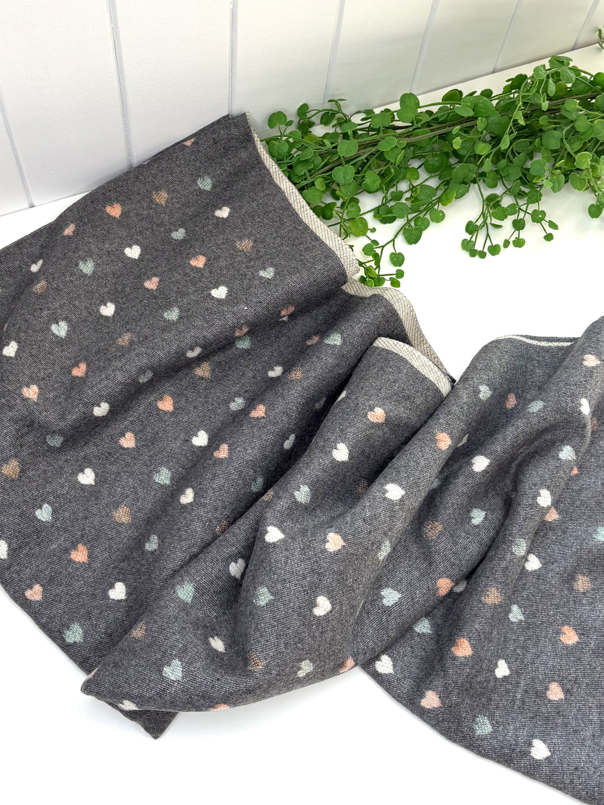 Grey Romance Scarf