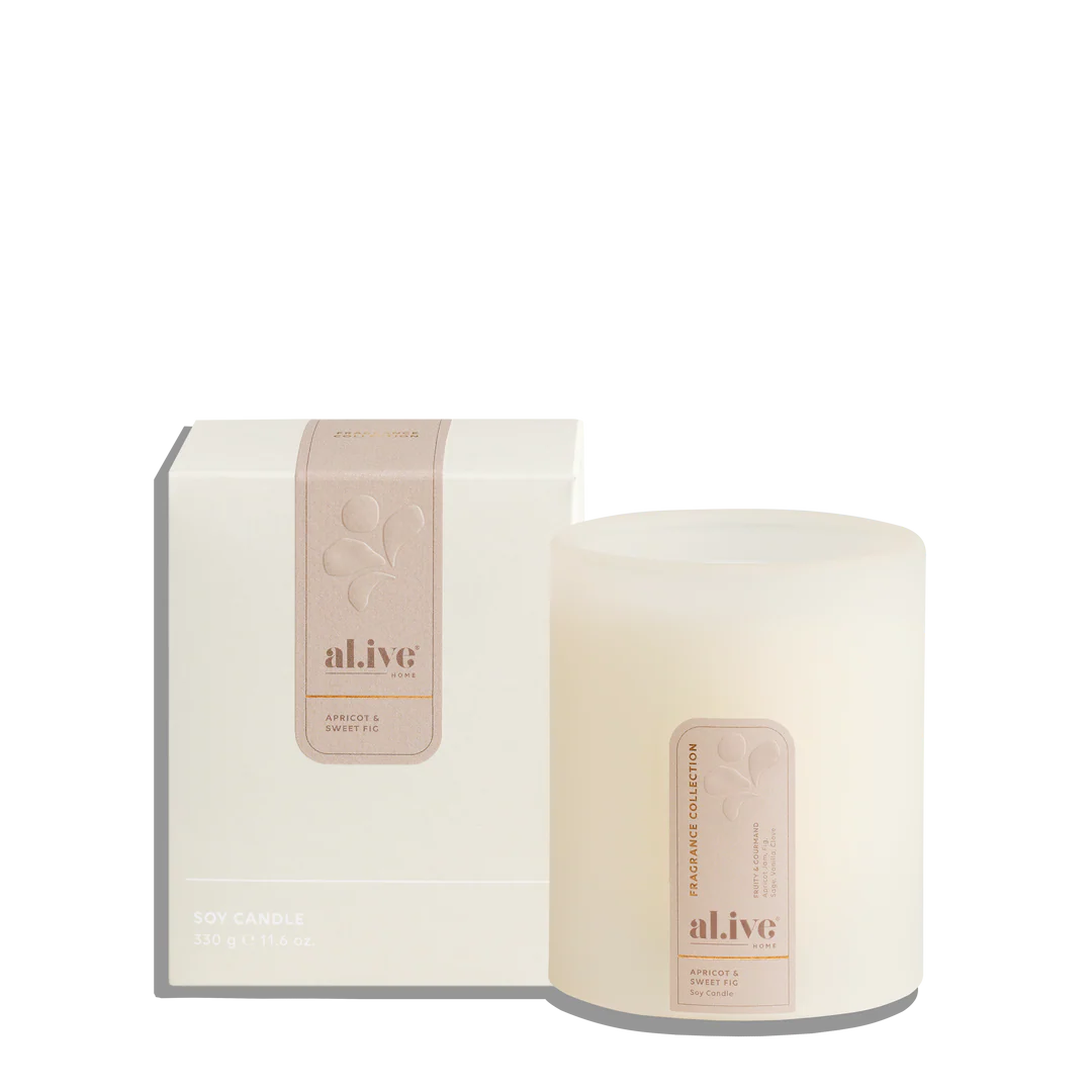 soy candle apricot &amp; sweet fig