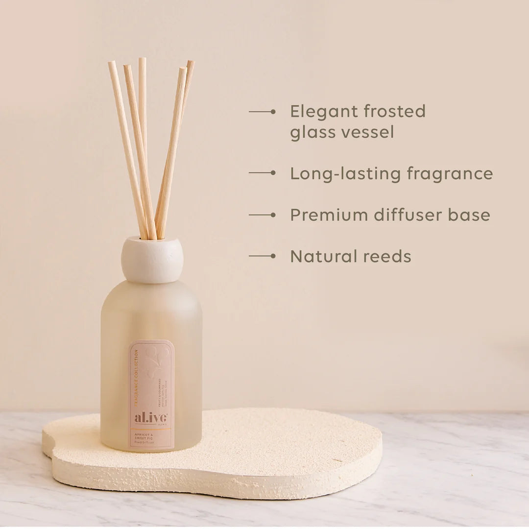 reed diffuser apricot &amp; sweet fig