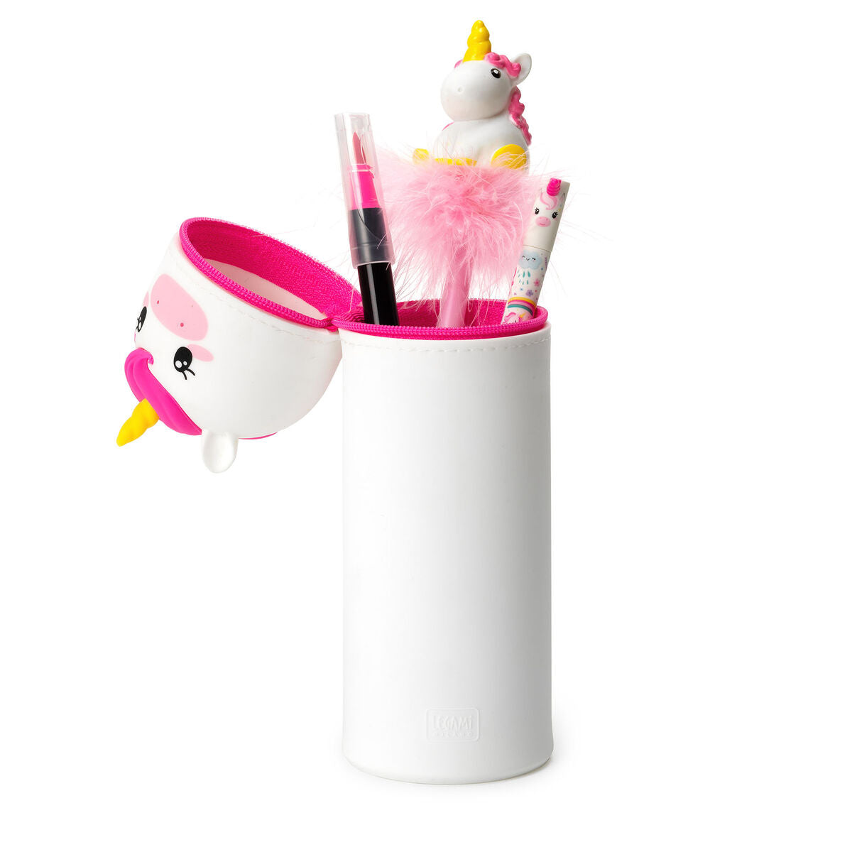 Kawaii - 2-In-1 Soft Siliconepencil Case - Unicorn