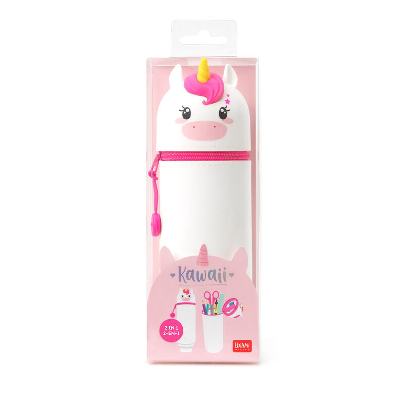 Kawaii - 2-In-1 Soft Siliconepencil Case - Unicorn