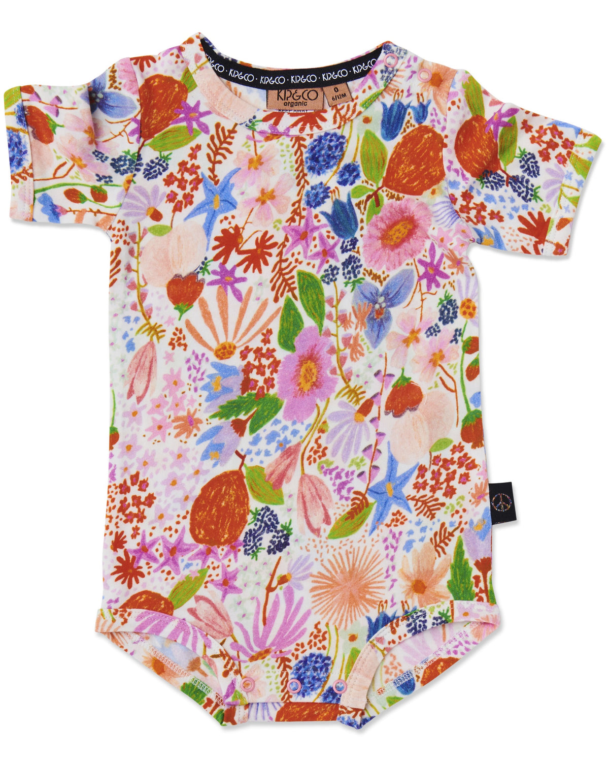 Meandering Meadow Organic Short Sleeve Romper