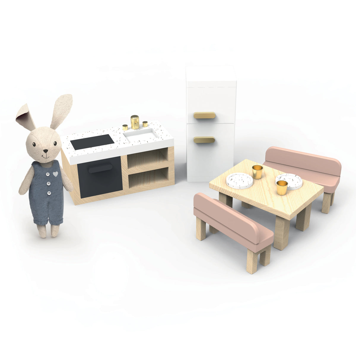 Dolls House Kitchen Furniture Set