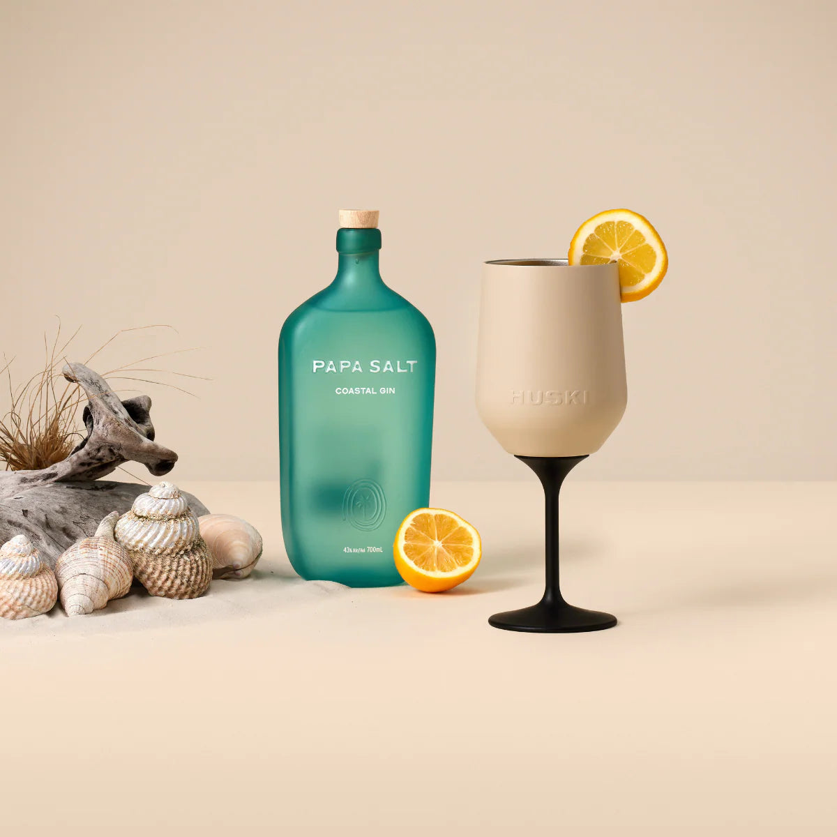 Huski Wine Tumbler - Beige Sand