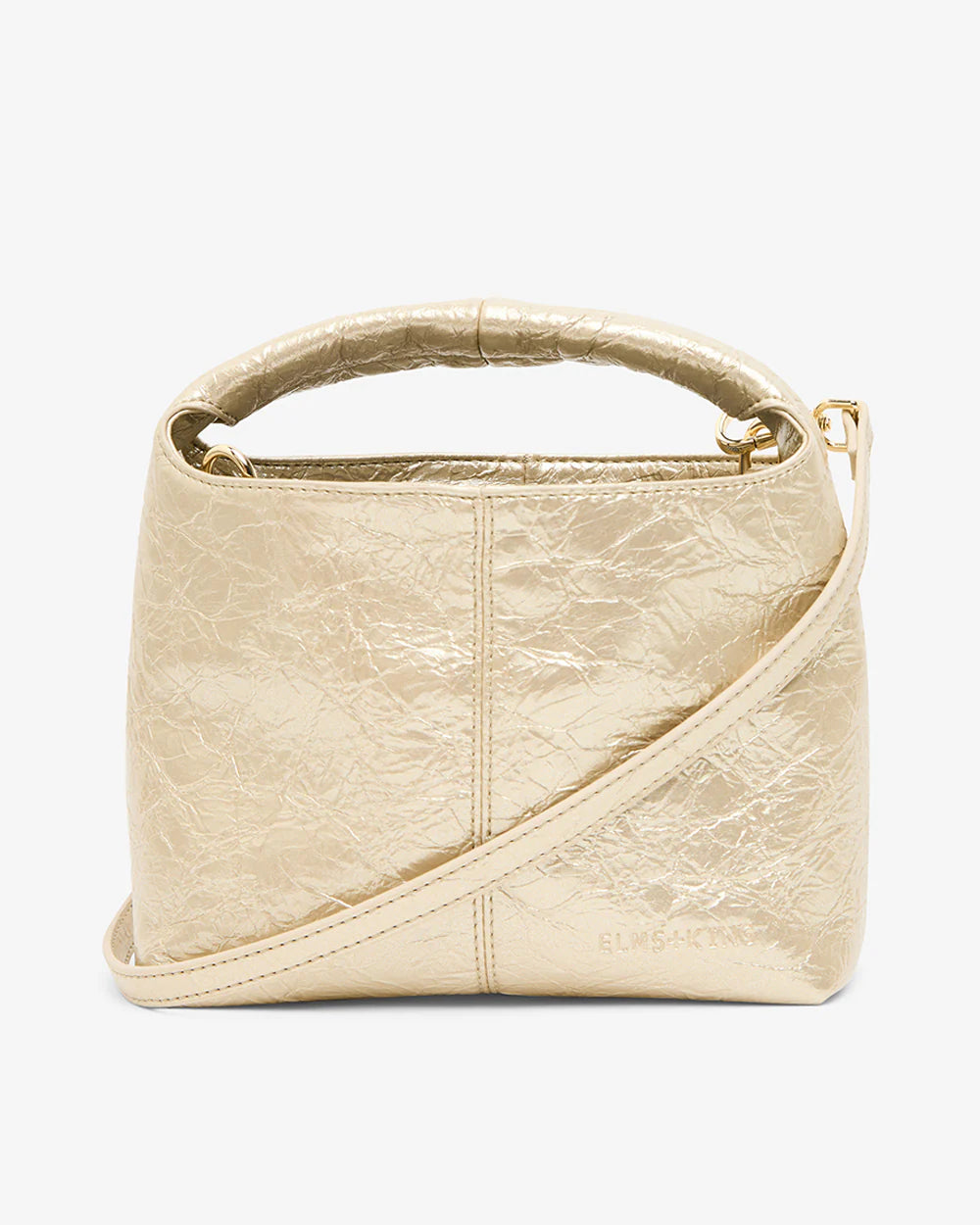 Linton Crossbody Bag - Light Gold Crinkle