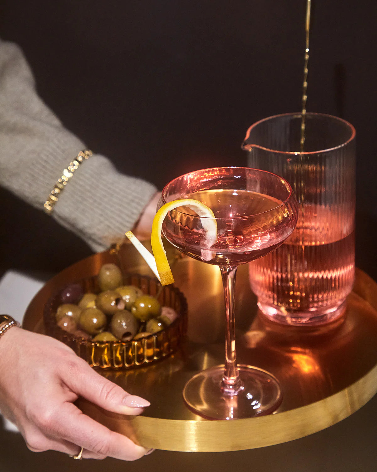 The Lou Coupe Glass - Set of 2 Blush