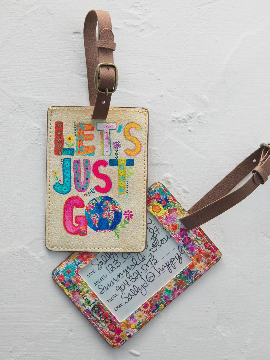 Happy Luggage Tag