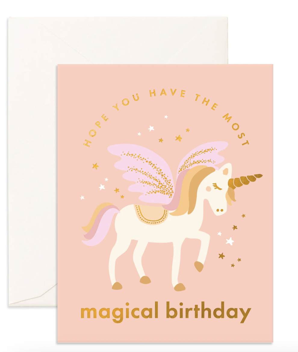 Unicorn Magical Birthday - Greeting Card
