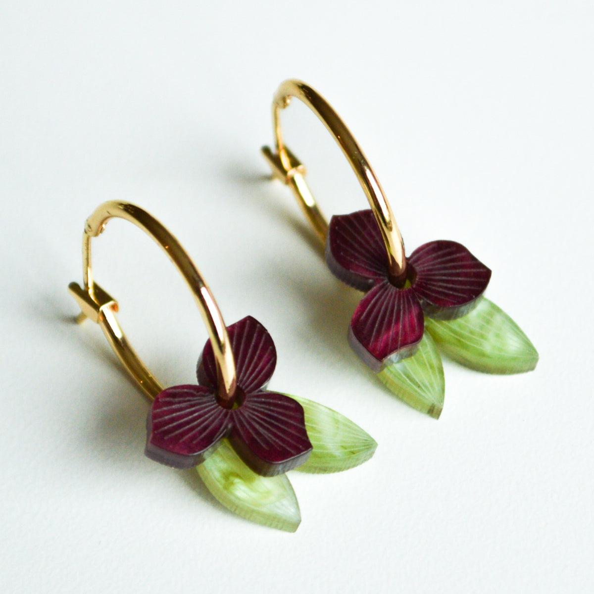 Meadow - Merlot Earrings